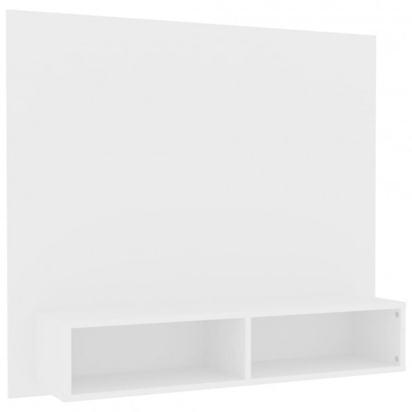 Meuble TV mural Blanc 102x23,5x90 cm Aggloméré