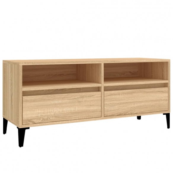 Meuble TV chêne sonoma 100x34,5x44,5 cm bois d'ingénierie