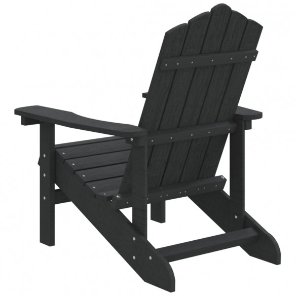 Chaise Adirondack de jardin PEHD Anthracite