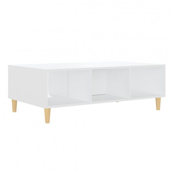 Table basse Blanc 103,5x60x35 cm Aggloméré