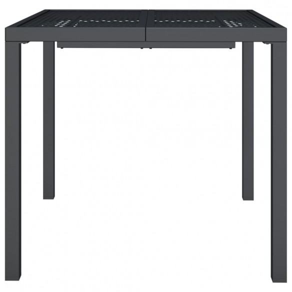 Table de jardin anthracite 80x80x72 cm acier