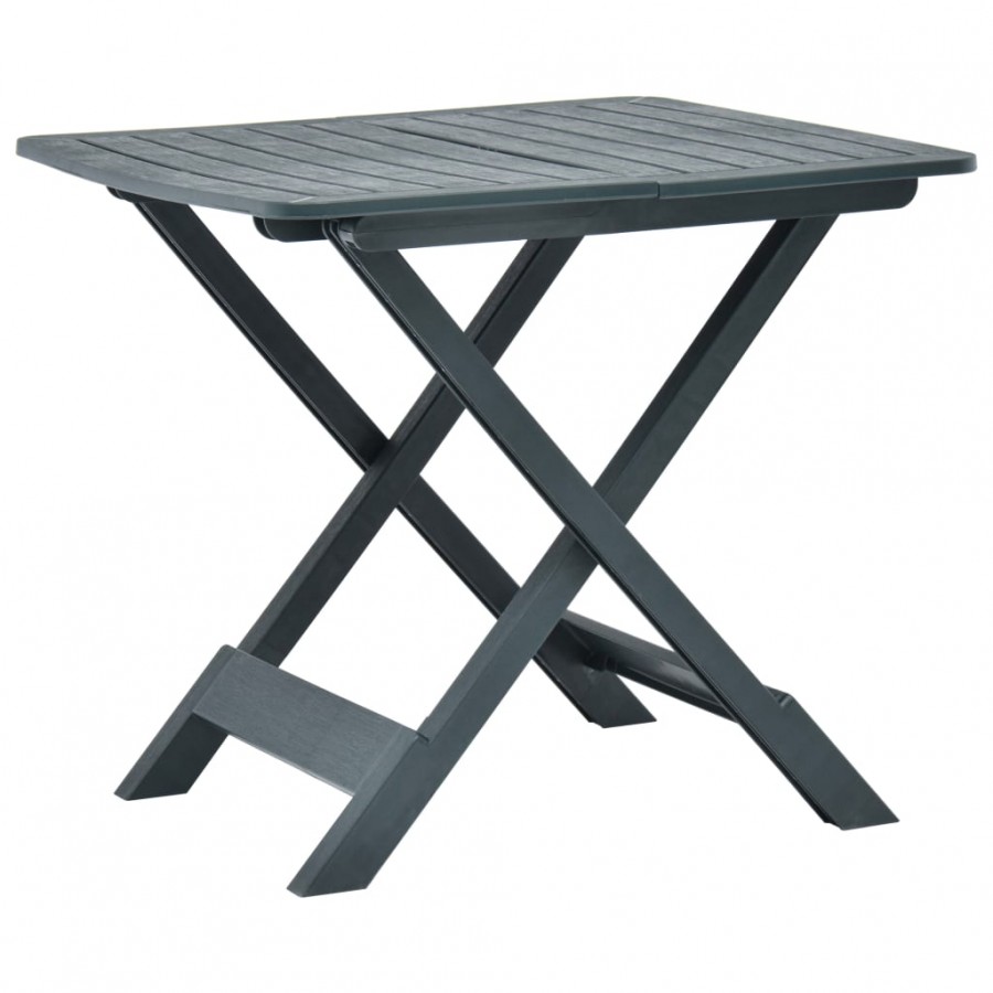 Table pliable de jardin Vert 79x72x70 cm Plastique