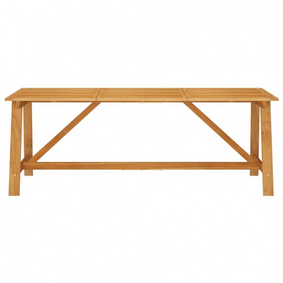 Table à dîner de jardin 206x100x74 cm Bois d'acacia massif