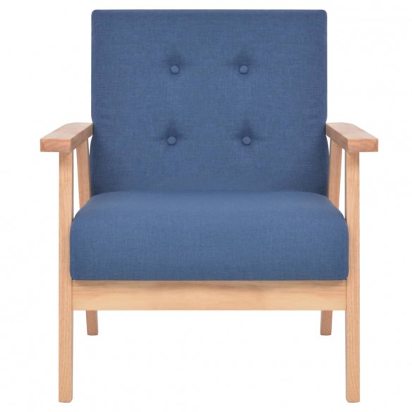 Fauteuil Bleu Tissu