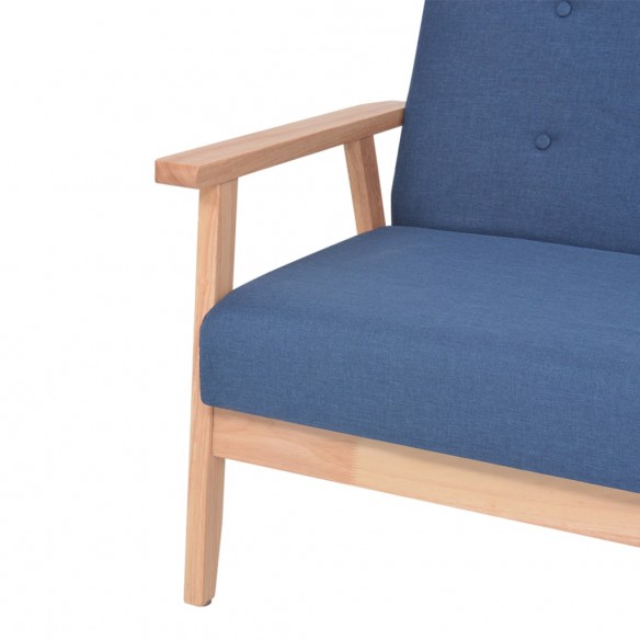 Fauteuil Bleu Tissu