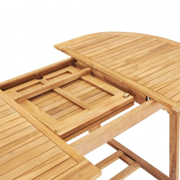 Table de jardin extensible 150-200x100x75 cm Teck solide