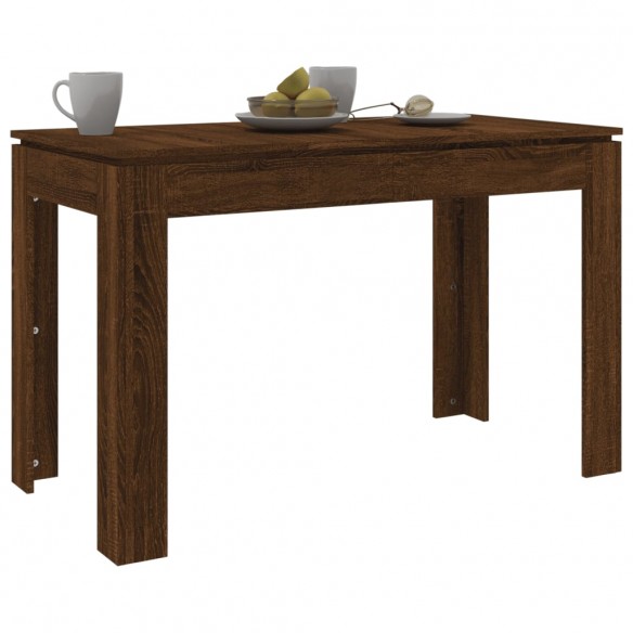 Table à dîner Chêne marron 120x60x76 cm bois d'ingénierie