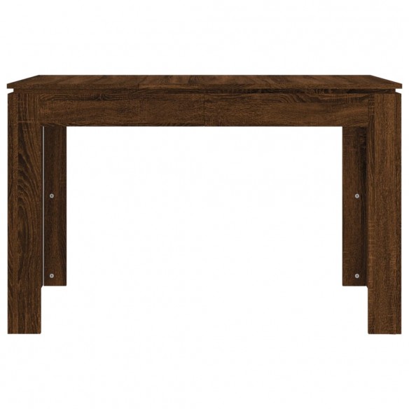 Table à dîner Chêne marron 120x60x76 cm bois d'ingénierie