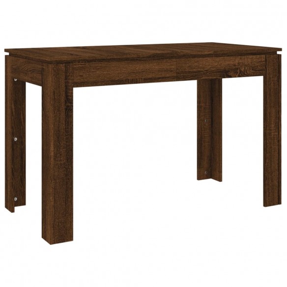 Table à dîner Chêne marron 120x60x76 cm bois d'ingénierie