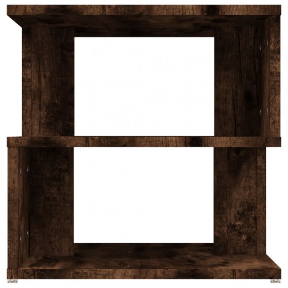 Table d'appoint Chêne fumé 40x40x40 cm Bois d'ingénierie