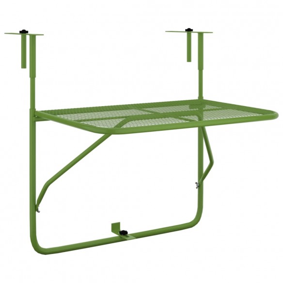 Table de balcon Vert 60x40 cm Acier