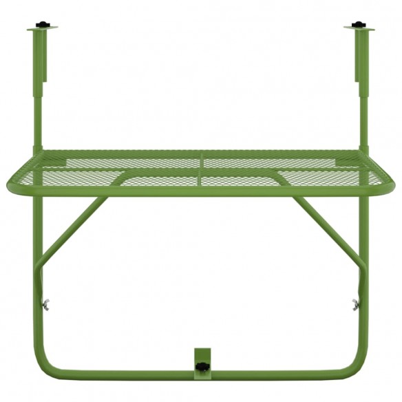 Table de balcon Vert 60x40 cm Acier