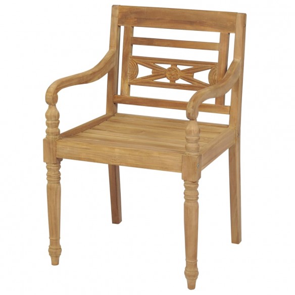 Chaises Batavia 2 pcs Bois de teck solide