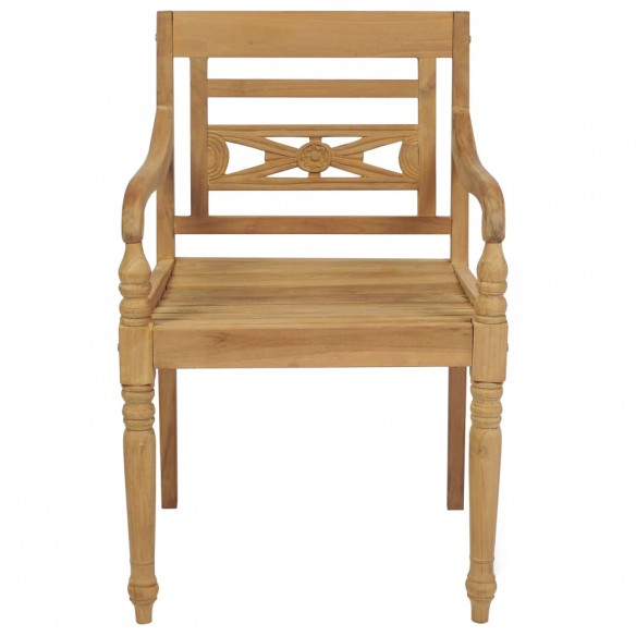 Chaises Batavia 2 pcs Bois de teck solide