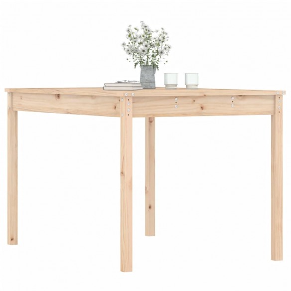 Table de jardin 121x82,5x76 cm bois massif de pin