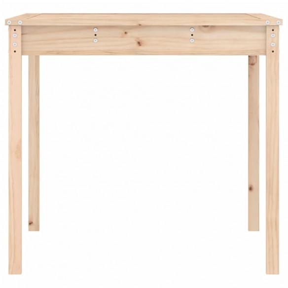 Table de jardin 121x82,5x76 cm bois massif de pin