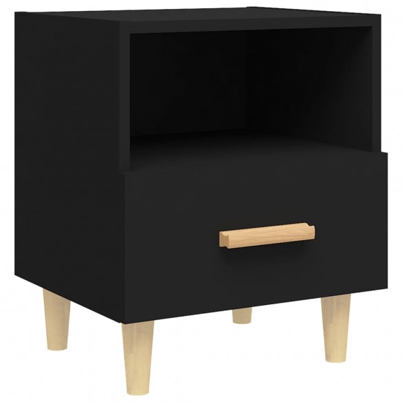 Tables de chevet 2 pcs Noir 40x35x47 cm