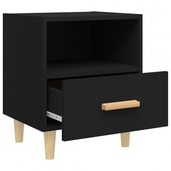 Tables de chevet 2 pcs Noir 40x35x47 cm