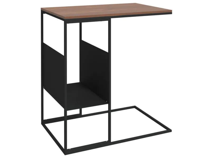 Table d'appoint Noir 55x36x59,5 cm 