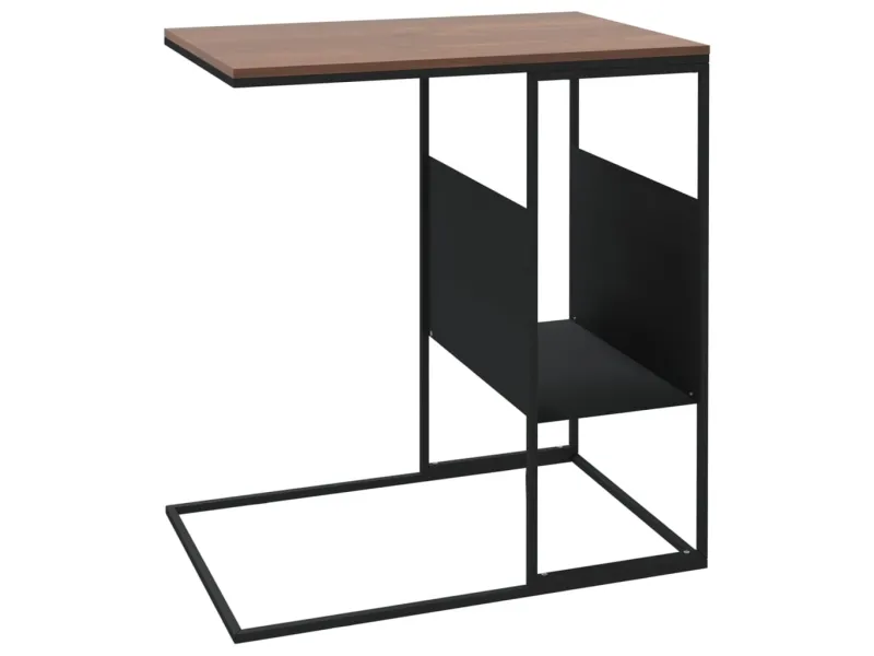 Table d'appoint Noir 55x36x59,5 cm 