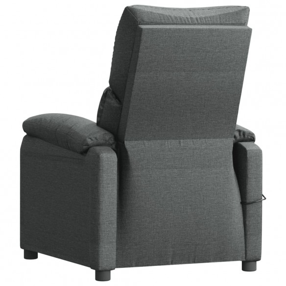 Fauteuil de massage Gris foncé Tissu