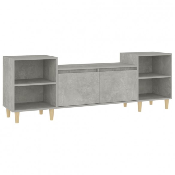 Meuble TV Gris béton 160x35x55 cm Bois d'ingénierie