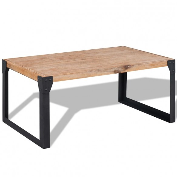 Table basse Bois d'acacia massif 100 x 60 x 45 cm