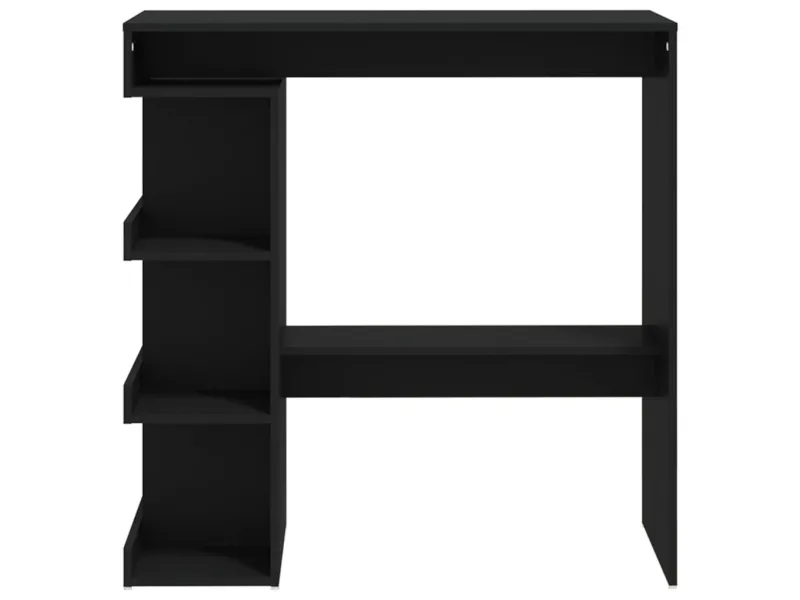 Table de bar étagère de rangement Noir 100x50x101,5 cm