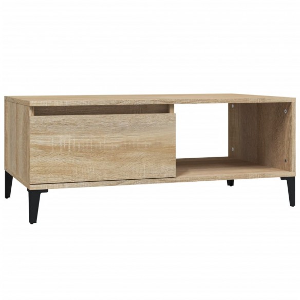 Table basse Chêne sonoma 90x50x36,5 cm Bois d'ingénierie