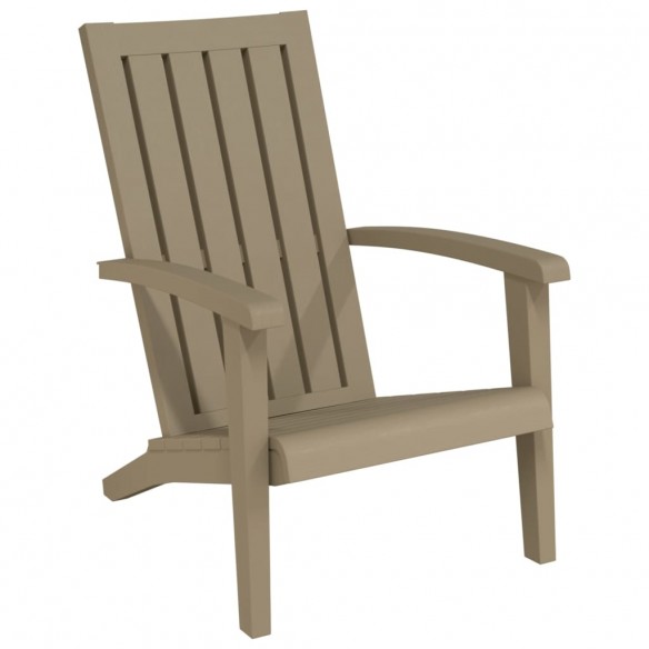 Chaises de jardin Adirondack lot de 2 marron clair PP