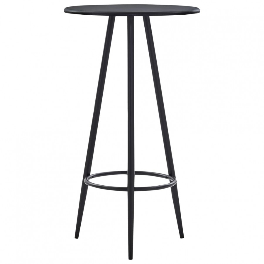 Table de bar Noir 60x107,5 cm MDF