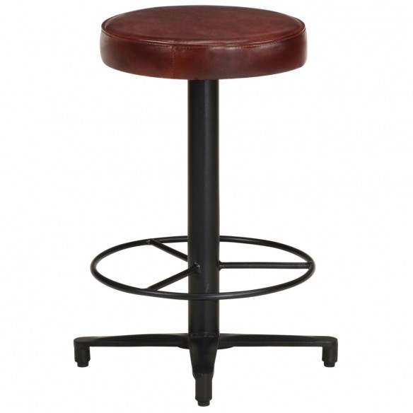 Tabourets de bar lot de 2 52 cm cuir véritable