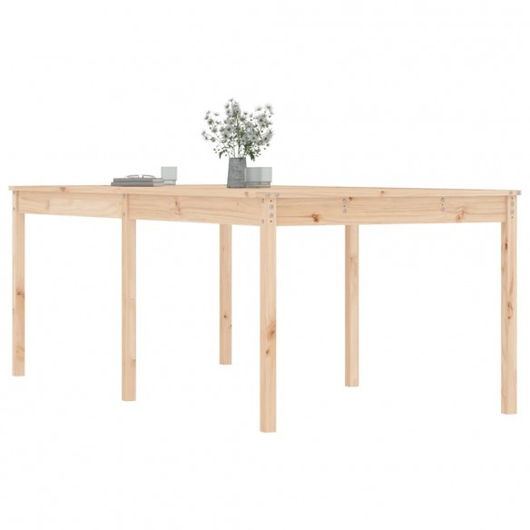 Table de jardin 203,5x100x76 cm bois massif de pin