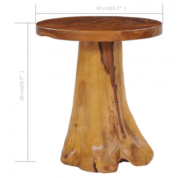 Table basse 40 x 40 cm Bois de teck massif