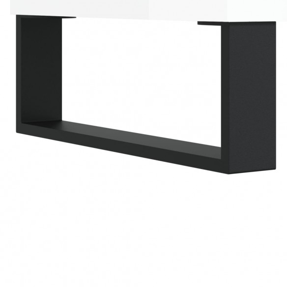 Meuble TV blanc brillant 150x36x30 cm bois d'ingénierie