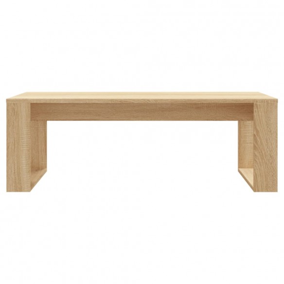 Table basse chêne sonoma 102x50x35 cm bois d'ingénierie