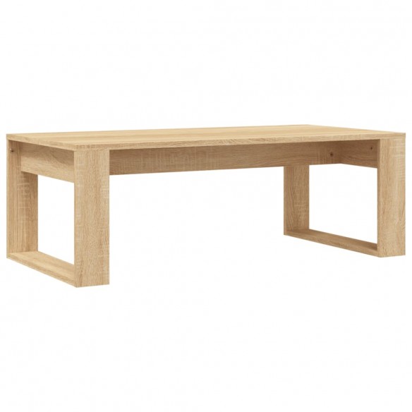 Table basse chêne sonoma 102x50x35 cm bois d'ingénierie