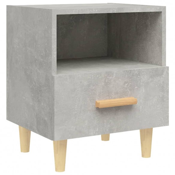 Table de chevet Gris béton 40x35x47 cm