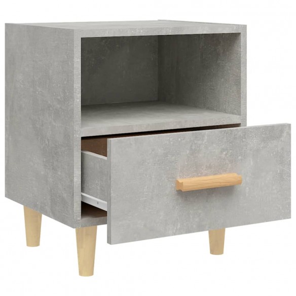 Table de chevet Gris béton 40x35x47 cm