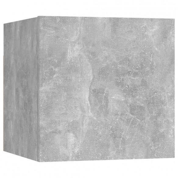 Meubles TV muraux 2 pcs Gris béton 30,5x30x30 cm