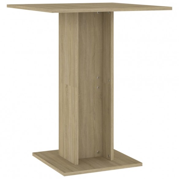 Table de bistro Chêne sonoma 60x60x75 cm Aggloméré