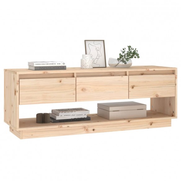 Meuble TV 110,5x34x40 cm Bois de pin massif