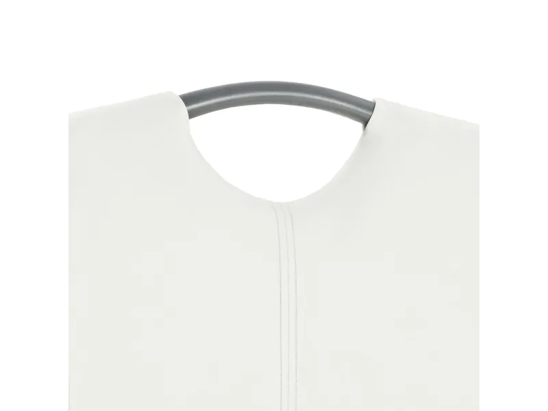 Chaises à manger cantilever lot de 2 blanc similicuir