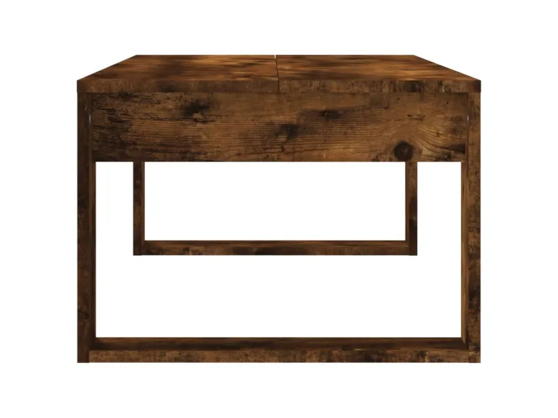 Table basse chêne fumé 102x50x35 cm bois d'ingénierie