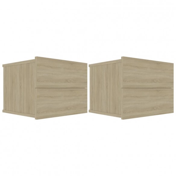 Tables de chevet 2 pcs Chêne sonoma 40 x 30 x 30 cm Aggloméré