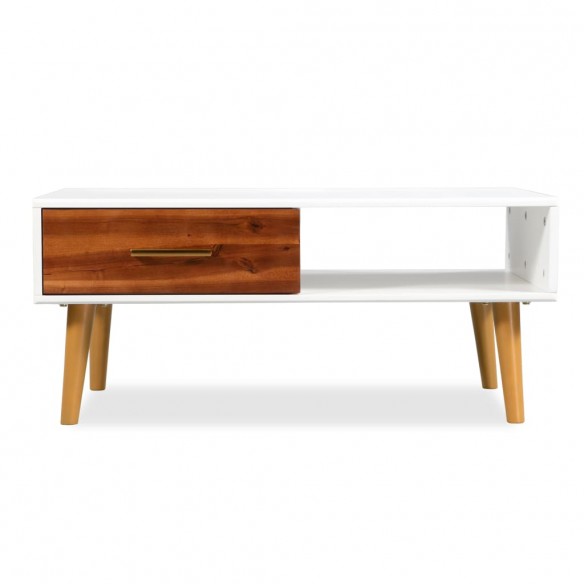 Table basse Bois d'acacia massif 90 x 50 x 40 cm