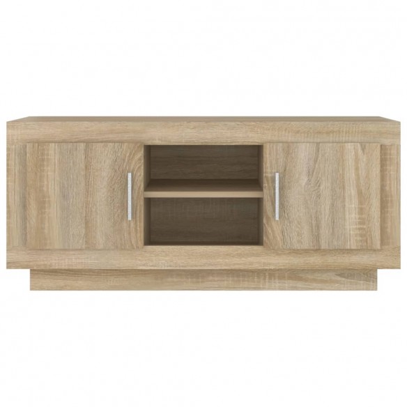 Meuble TV chêne sonoma 102x35x45 cm bois d'ingénierie