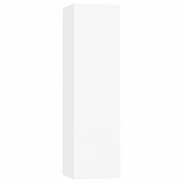 Ensemble de meuble TV 7 pcs Blanc Aggloméré