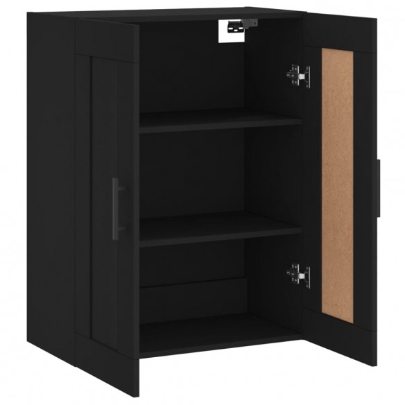 Armoire murale noir 69,5x34x90 cm bois d'ingénierie