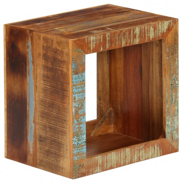 Tabouret 40x30x40 cm Bois de récupération solide